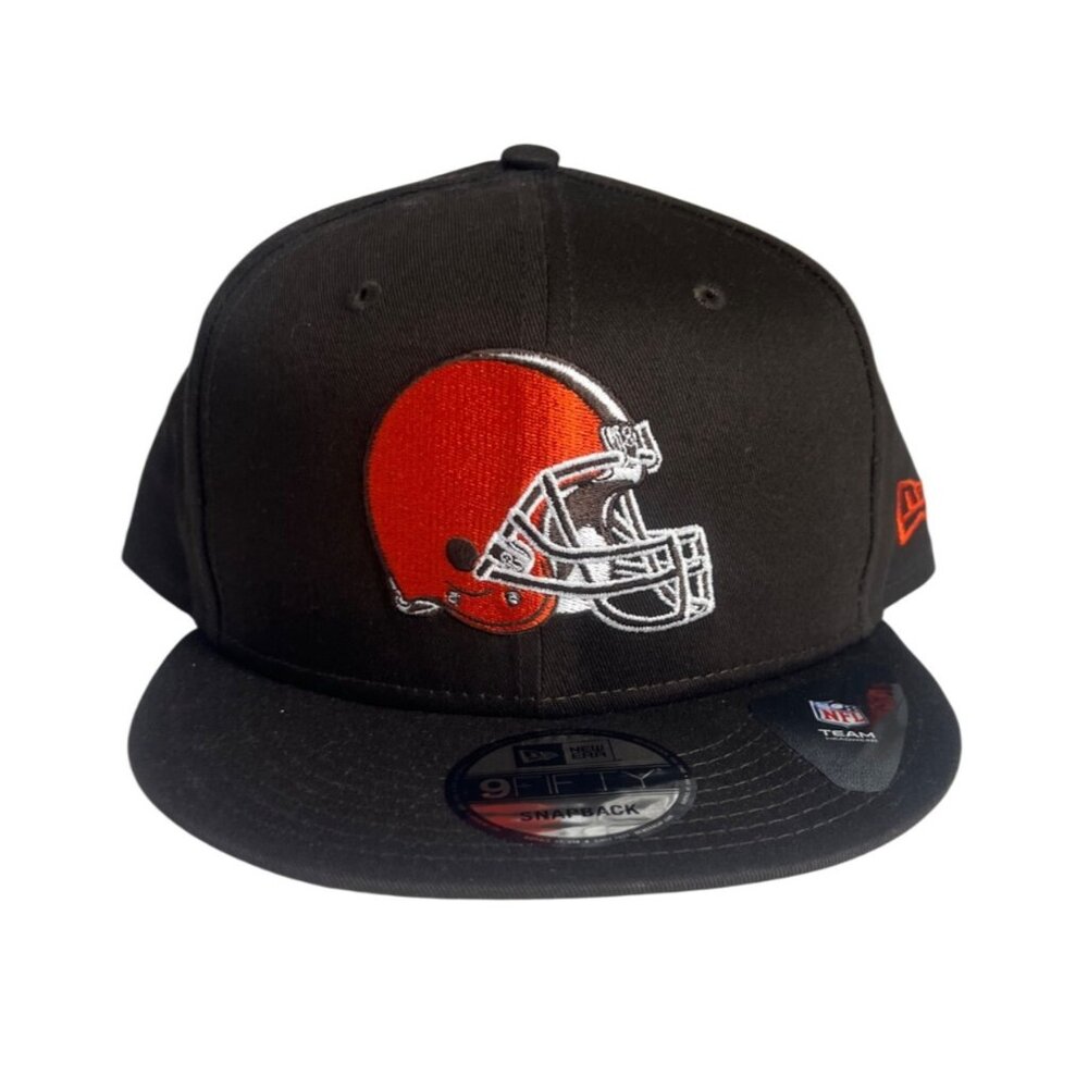 Cleveland Browns New Era 9Fifty Snapback Cap Hat Black Orange NFL Team New